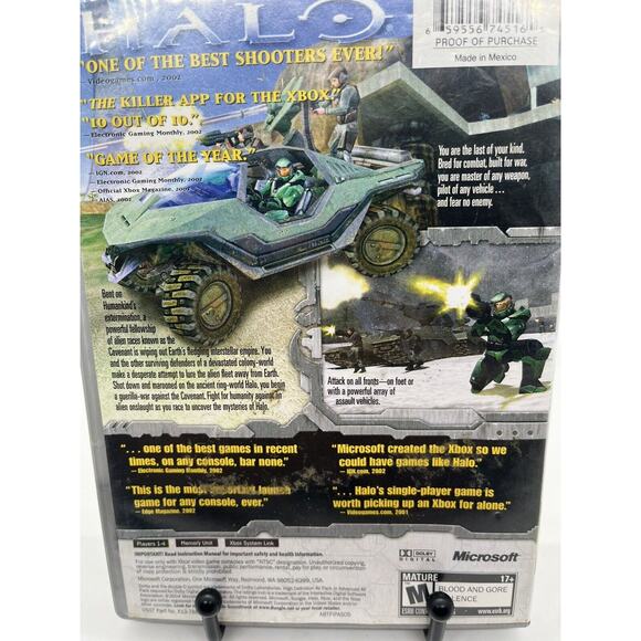 Halo: Combat Evolved (Microsoft Xbox, 2001) Complete w/ Manual CIB Tested - Picture 4 of 10